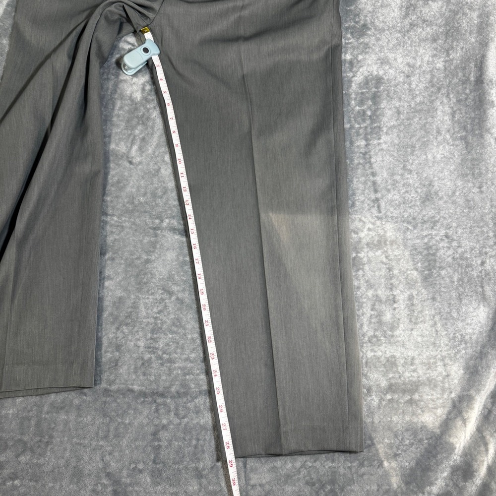 Saddlebred Mens Gray Dress Pants Flat Front Trousers 40x29 10-10834 Business‎ - Picture 2 of 8